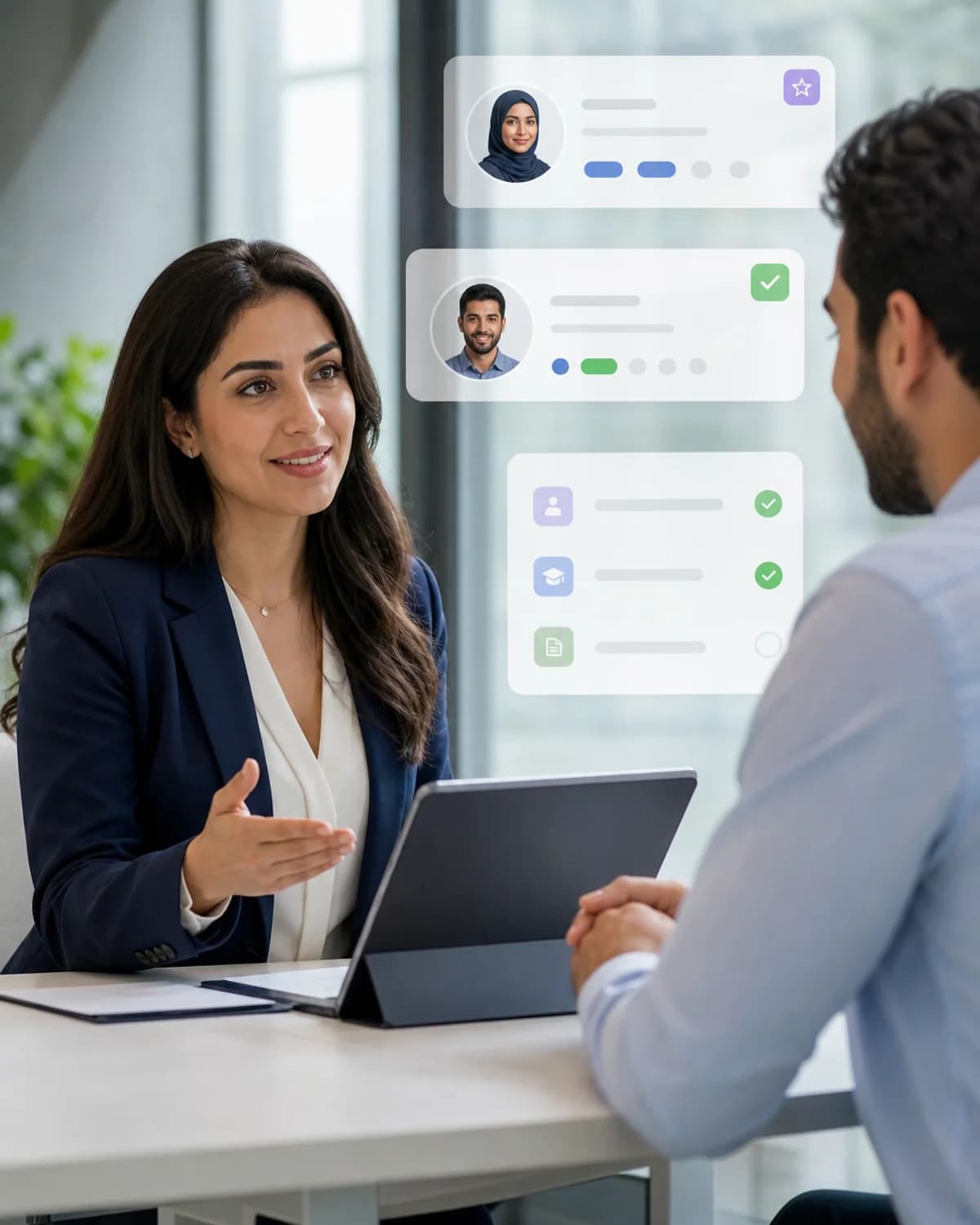 واجهة الموارد البشرية داخل قريب