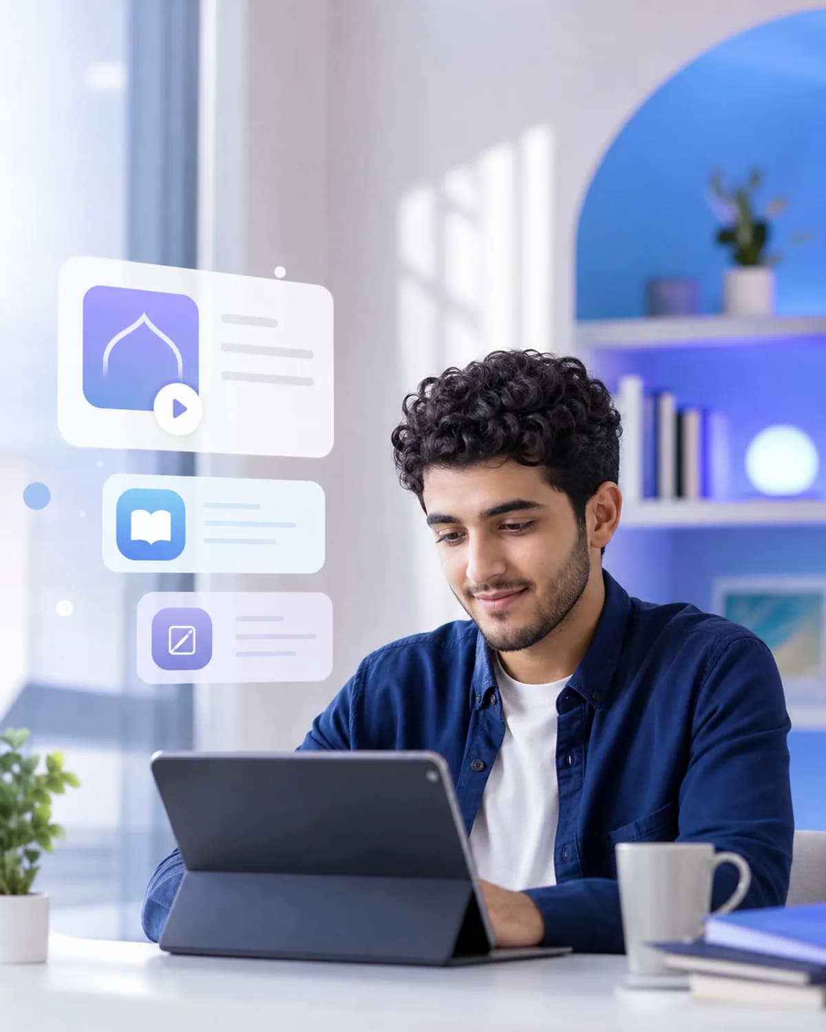 واجهة التعلم ضمن خريطة قريب